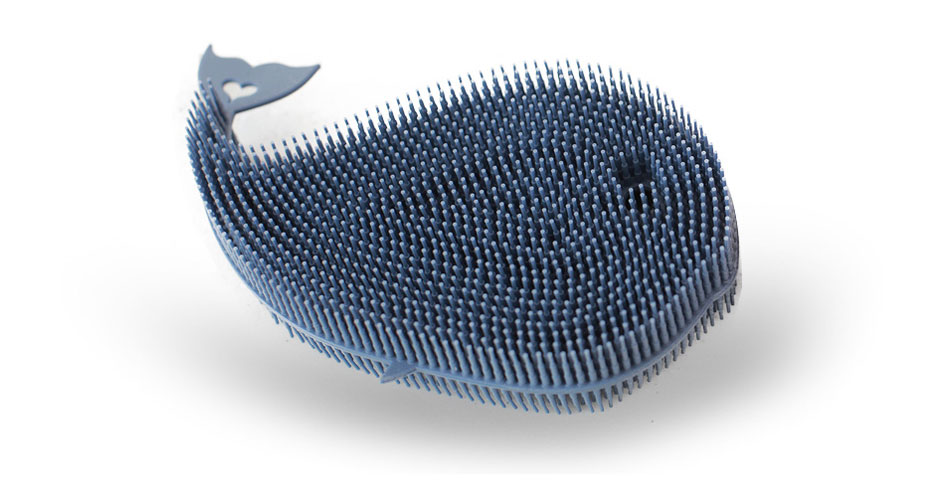 Scrubber Dish Washing Silicone Spoon Whale